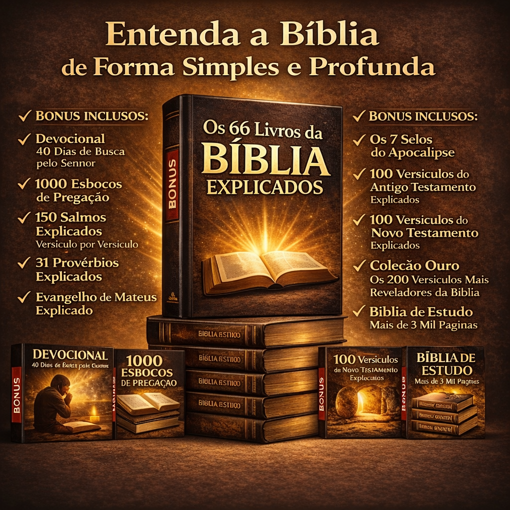 Coleção Bíblia Explicada com 10 bônus inclusos
